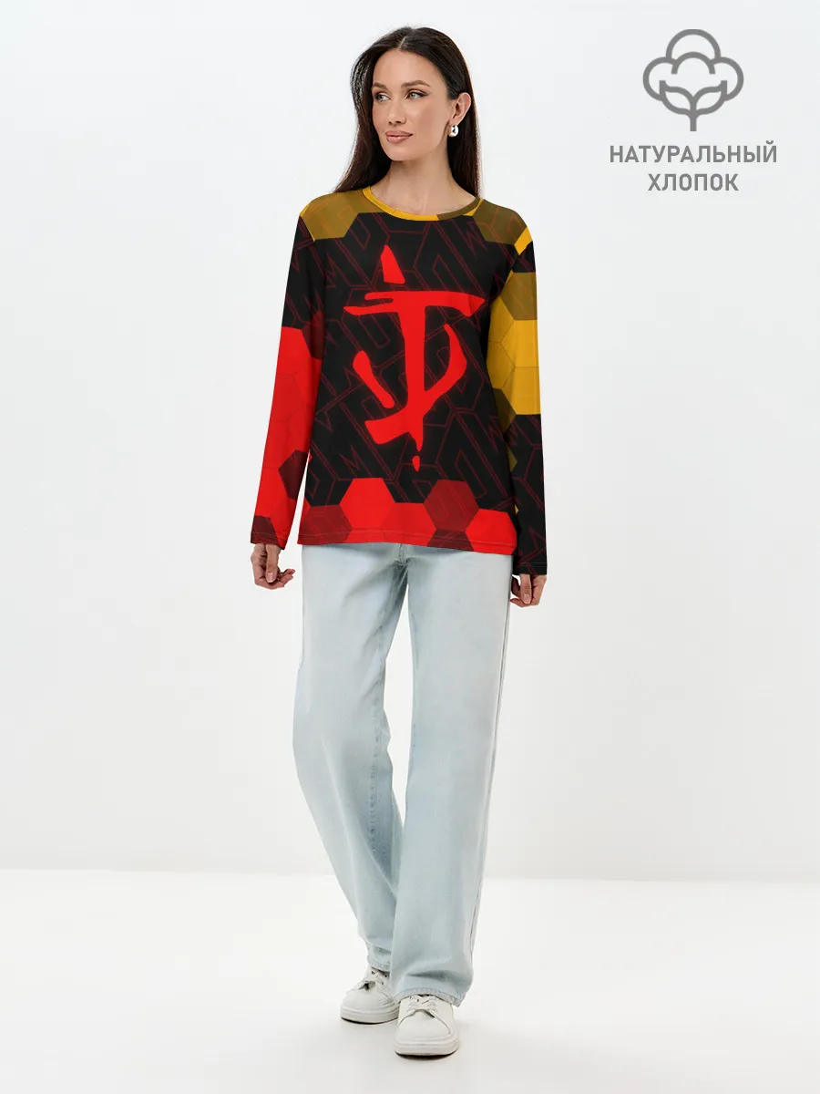 Лонгслив женский. Хлопок / DOOM / ДУМ