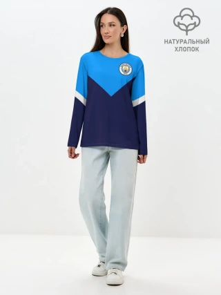 Лонгслив женский. Хлопок / MANCHESTER CITY