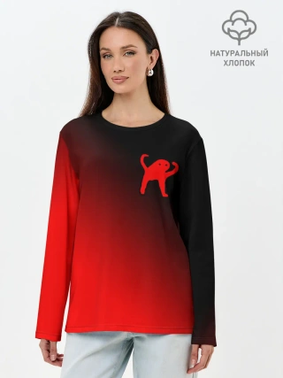 Лонгслив женский. Хлопок / ЪУЪ СЪУКА