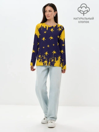 Лонгслив женский. Хлопок / ЪУЪ СЪУКА