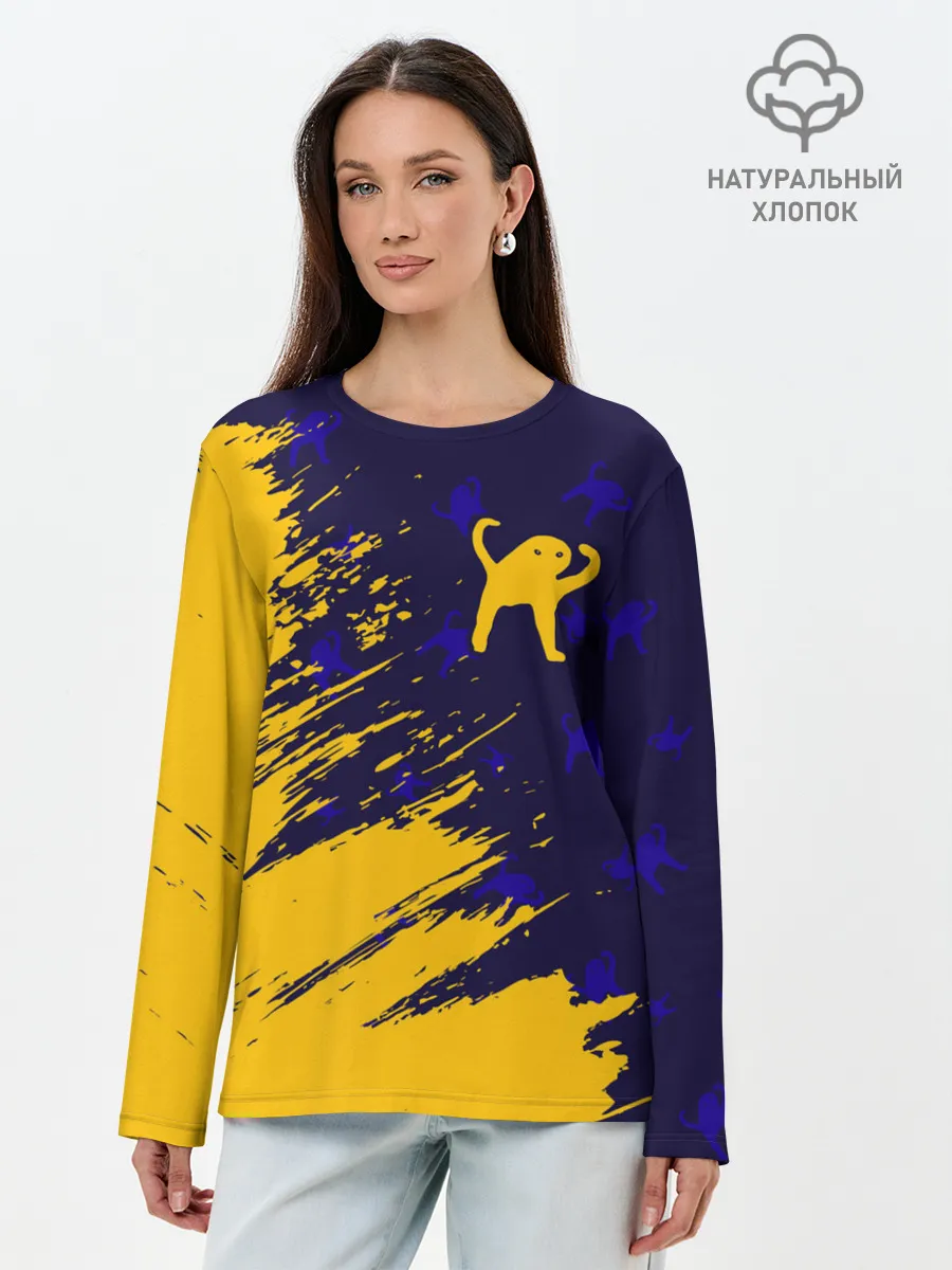 Лонгслив женский. Хлопок / ЪУЪ СЪУКА