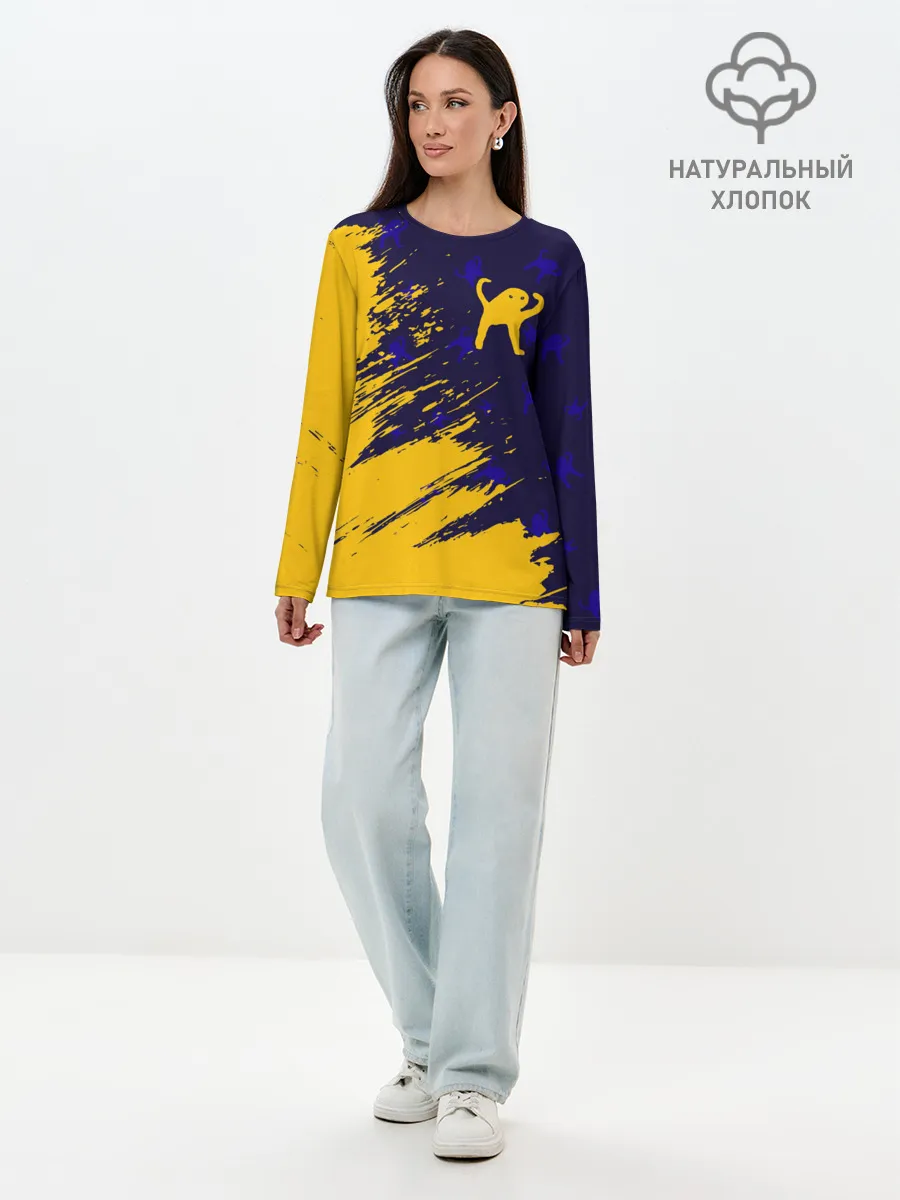 Лонгслив женский. Хлопок / ЪУЪ СЪУКА