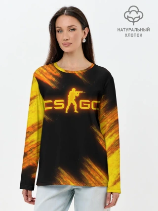 Лонгслив женский. Хлопок / COUNTER STRIKE