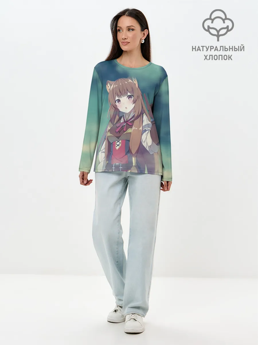 Лонгслив женский. Хлопок / Рафталия