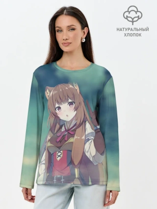 Лонгслив женский. Хлопок / Рафталия