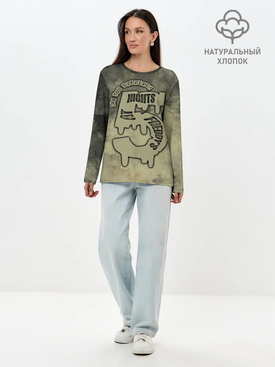 Лонгслив женский. Хлопок / Five Nights at Freddy