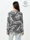 Лонгслив женский. Хлопок / retro pattern