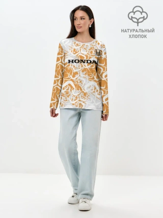 Лонгслив женский. Хлопок / Honda