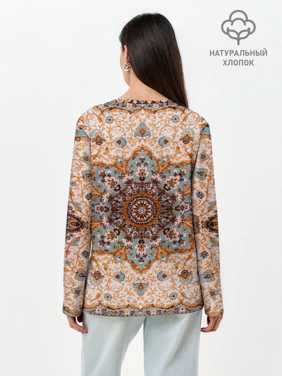 Лонгслив женский. Хлопок / Старый ковер