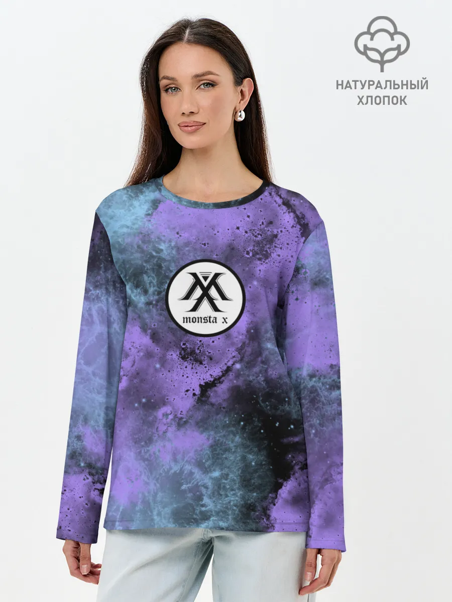 Лонгслив женский. Хлопок / MONSTA X