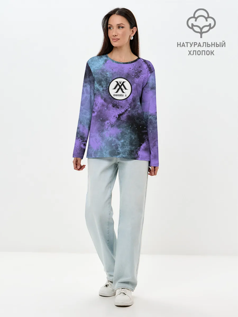 Лонгслив женский. Хлопок / MONSTA X