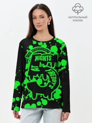 Лонгслив женский. Хлопок / Five Nights at Freddy