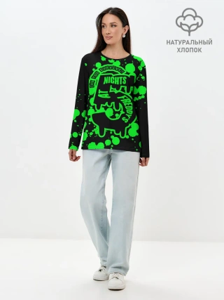 Лонгслив женский. Хлопок / Five Nights at Freddy