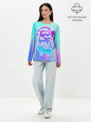 Лонгслив женский. Хлопок / Five Nights at Freddy