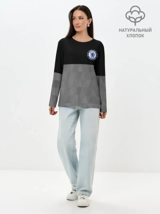 Лонгслив женский. Хлопок / Chelsea London