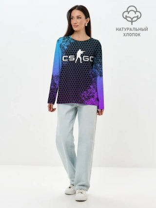 Лонгслив женский. Хлопок / COUNTER STRIKE