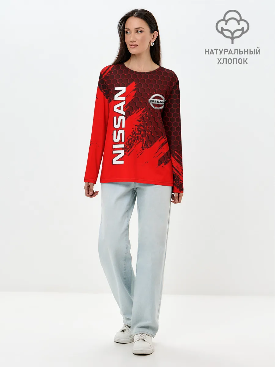 Лонгслив женский. Хлопок / NISSAN