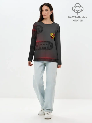 Лонгслив женский. Хлопок / PORSCHE