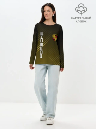 Лонгслив женский. Хлопок / PORSCHE