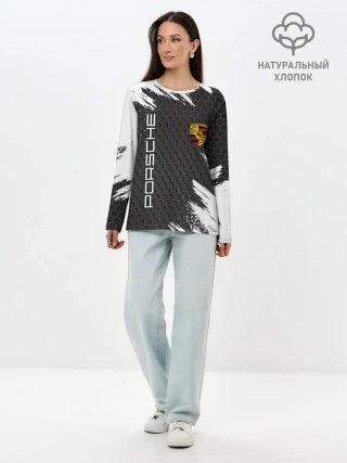 Лонгслив женский. Хлопок / PORSCHE