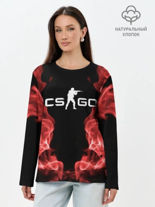 Лонгслив женский. Хлопок / COUNTER STRIKE