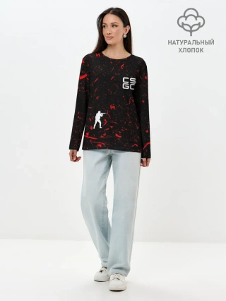 Лонгслив женский. Хлопок / COUNTER STRIKE