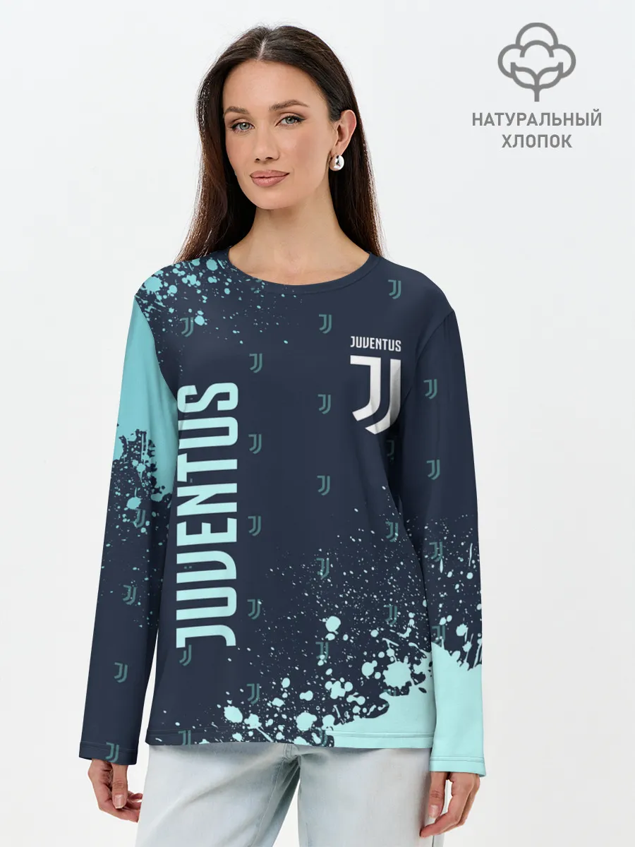 Лонгслив женский. Хлопок / JUVENTUS / ЮВЕНТУС