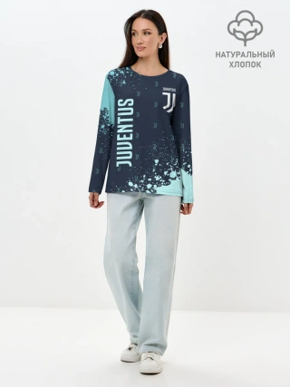 Лонгслив женский. Хлопок / JUVENTUS / ЮВЕНТУС