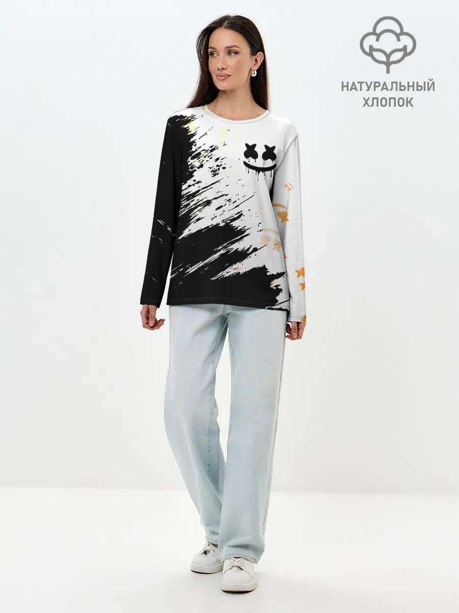 Лонгслив женский. Хлопок / MARSHMELLO / МАРШМЕЛЛОУ