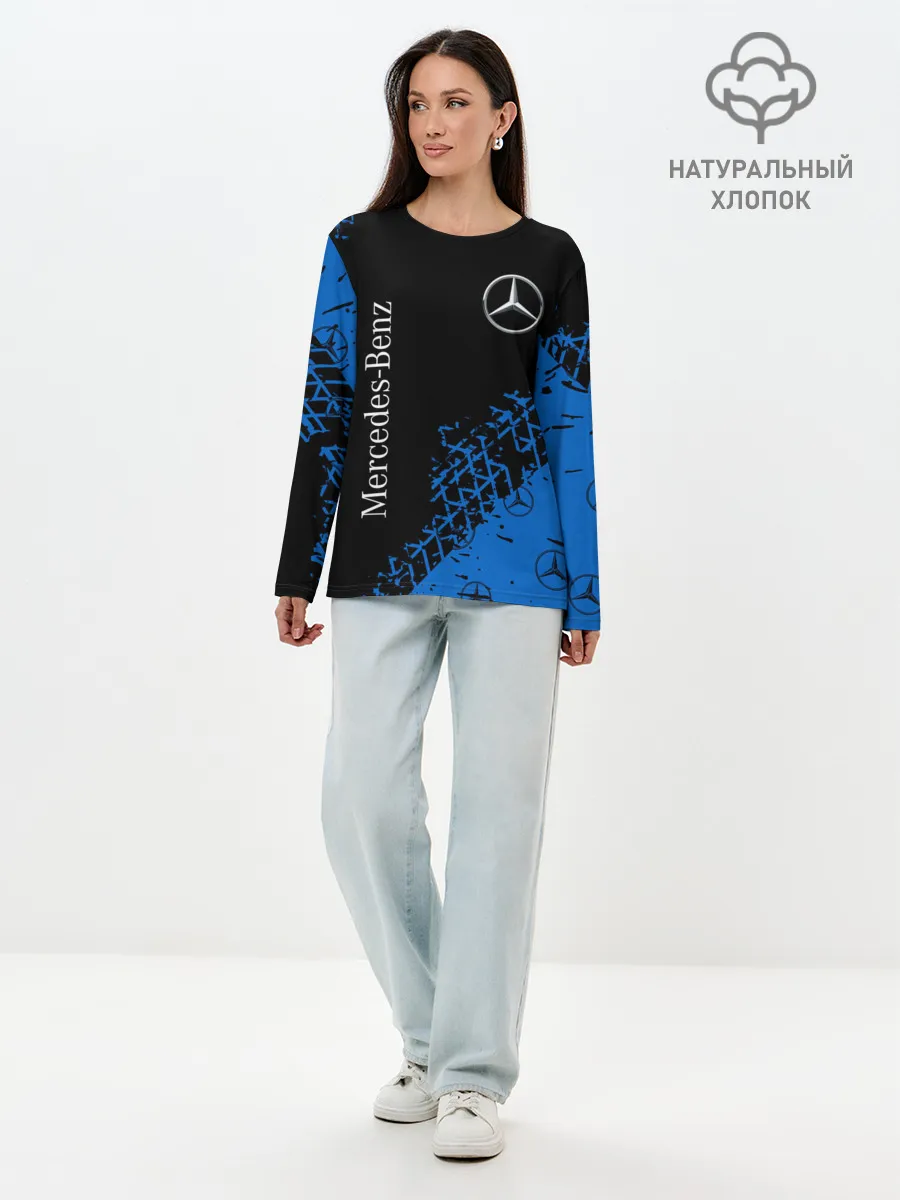 Лонгслив женский. Хлопок / MERCEDES / МЕРСЕДЕС
