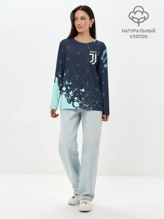 Лонгслив женский. Хлопок / JUVENTUS / ЮВЕНТУС