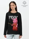 Лонгслив женский. Хлопок / ROBLOX PIGGY - СВИНКА ПИГГИ