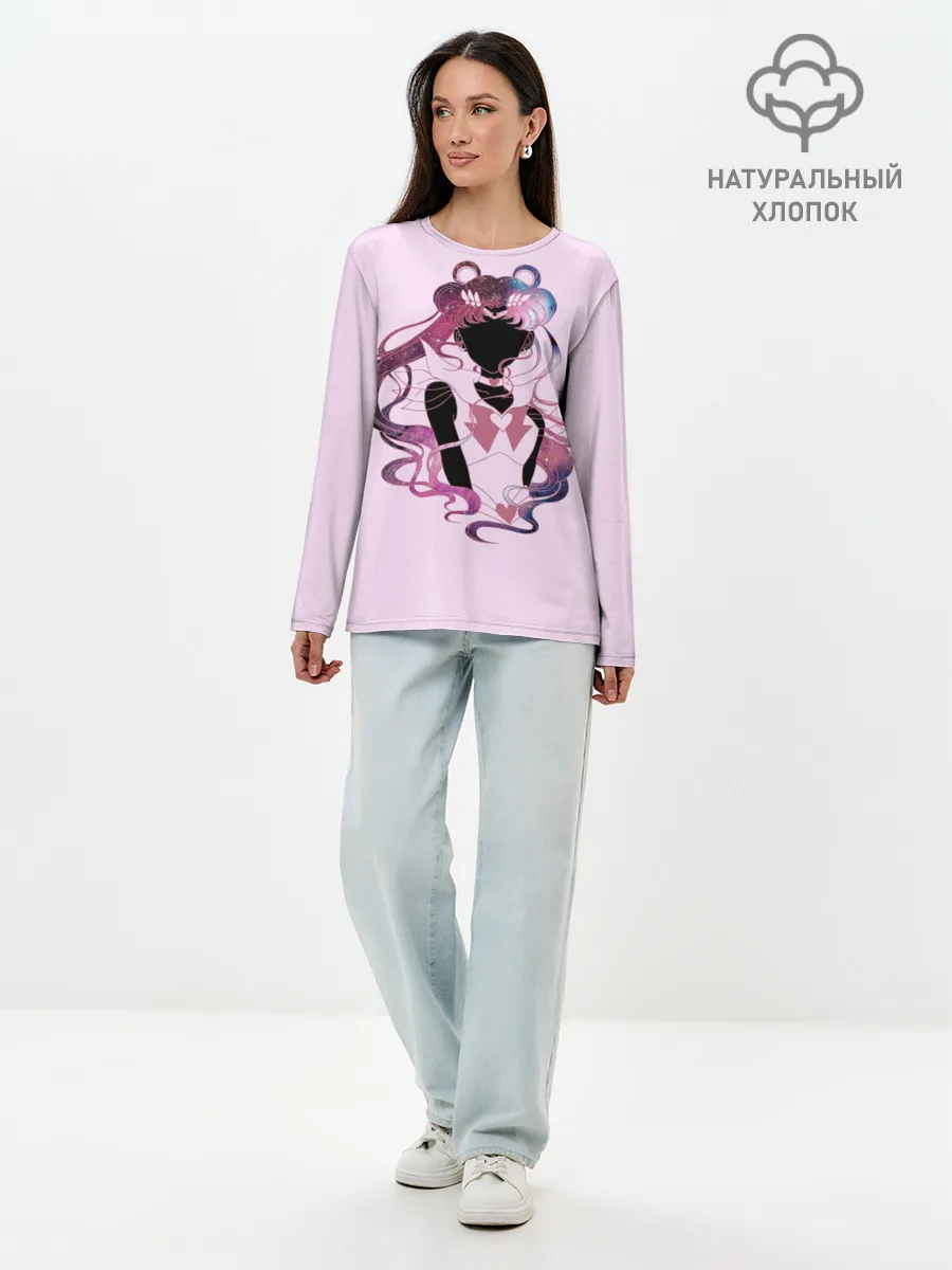 Лонгслив женский. Хлопок / Космическая Сейлор Мун