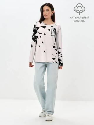 Лонгслив женский. Хлопок / Monsta X