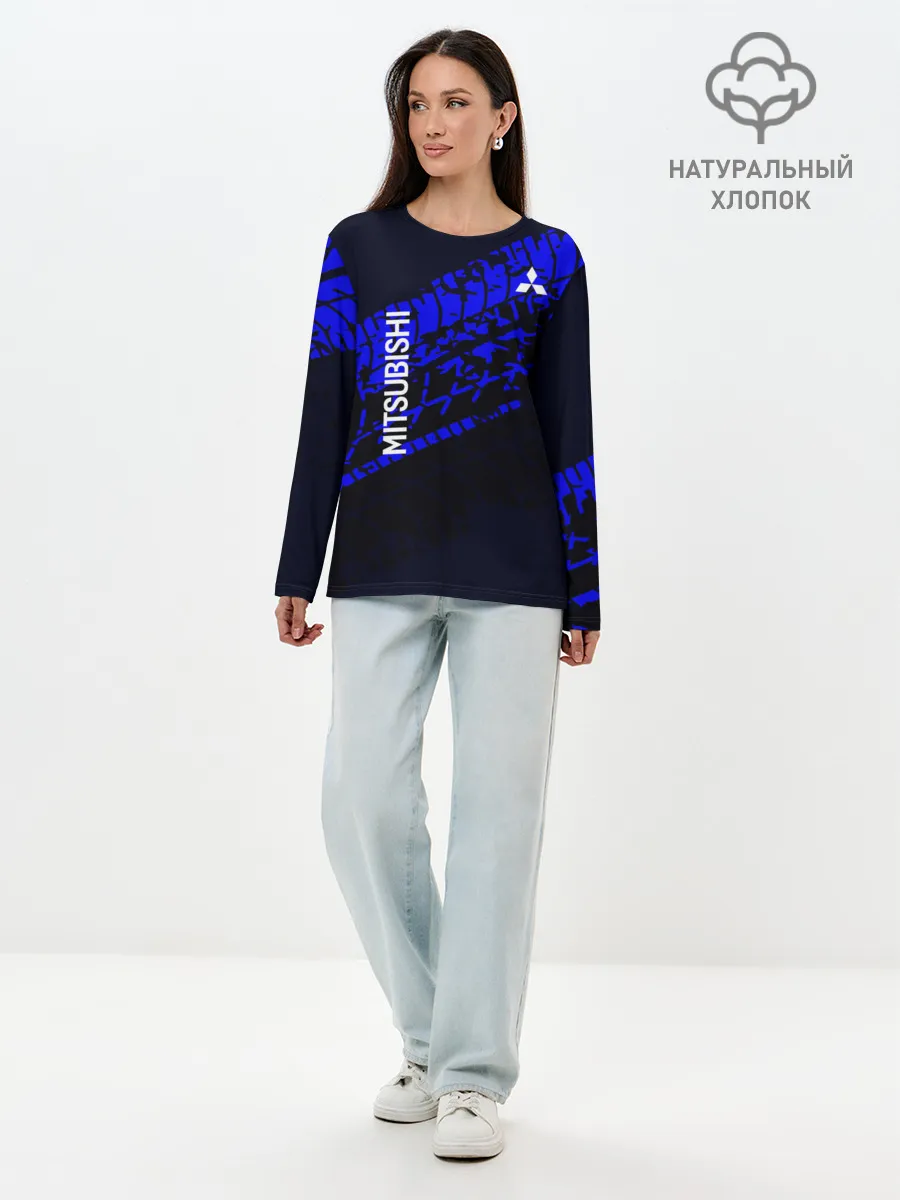 Лонгслив женский. Хлопок / Mitsubishi