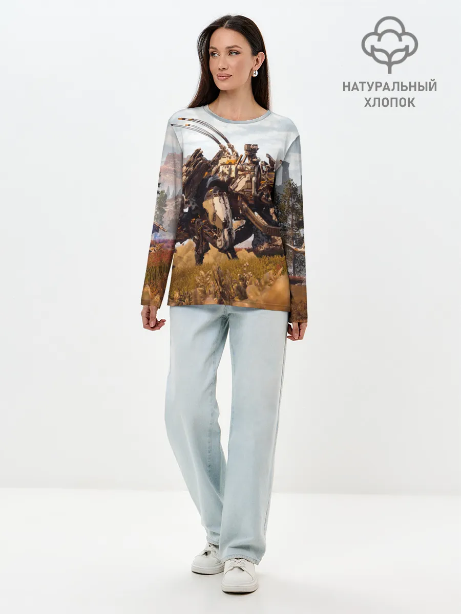 Лонгслив женский. Хлопок / Horizon Zero Dawn