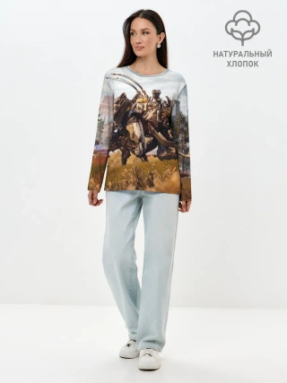 Лонгслив женский. Хлопок / Horizon Zero Dawn
