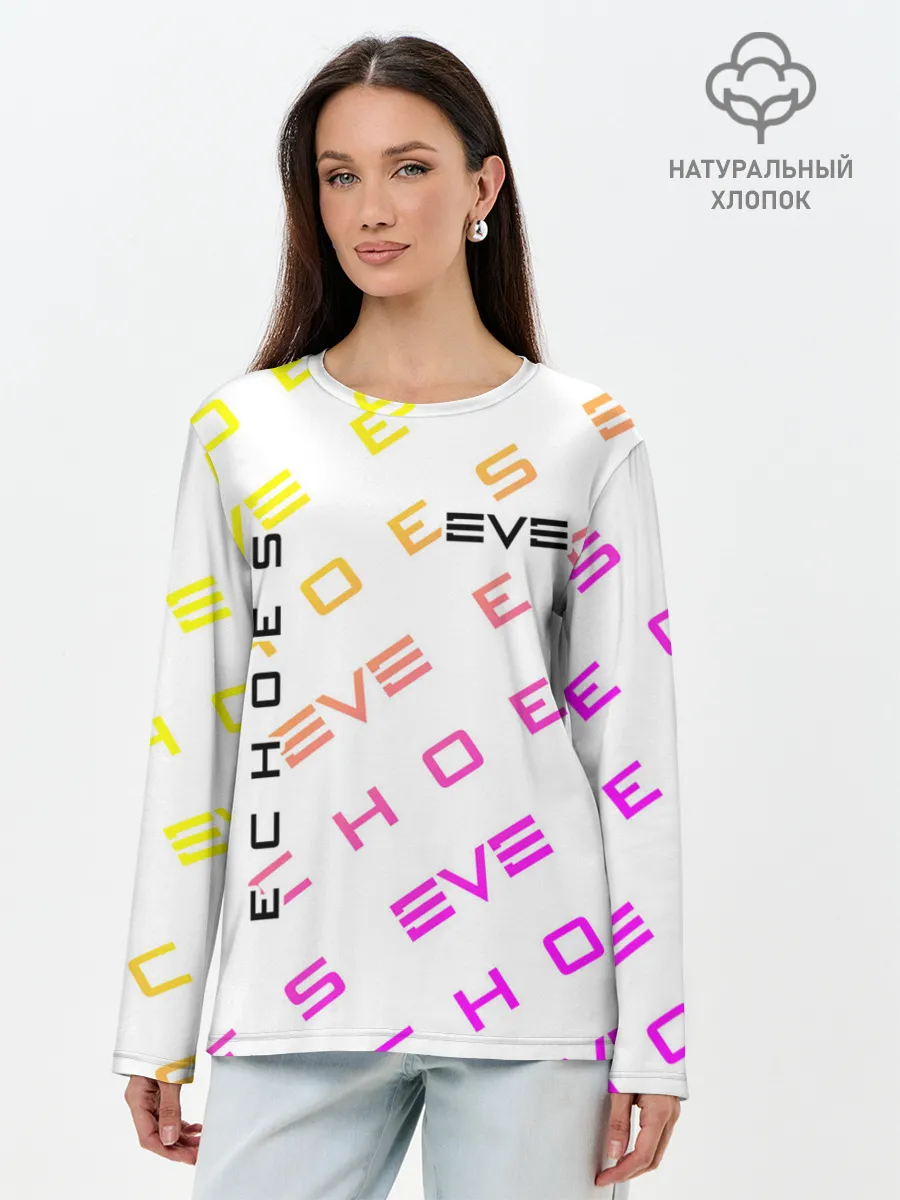 Лонгслив женский. Хлопок / EVE ECHOES / ИВ ЭХО