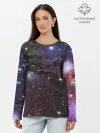 Лонгслив женский. Хлопок / Галактика