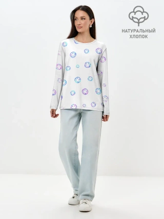 Лонгслив женский. Хлопок / NIRVANA / НИРВАНА