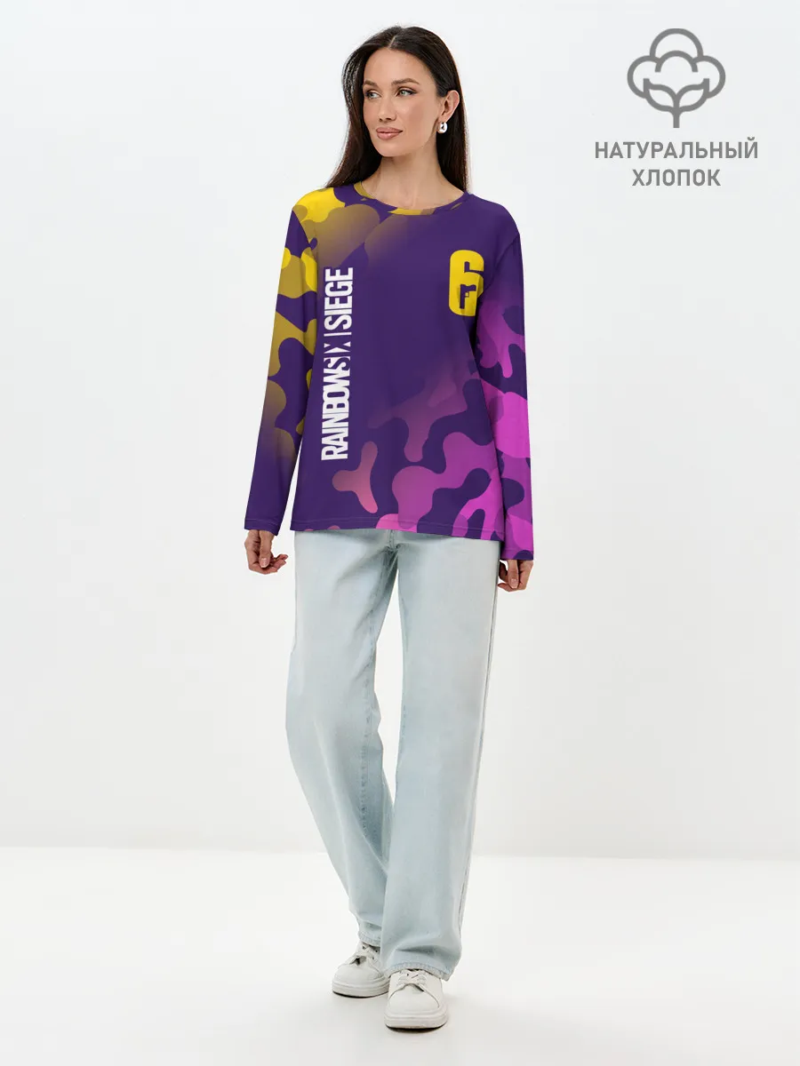 Лонгслив женский. Хлопок / RAINBOW SIX SIEGE / РАДУГА 6