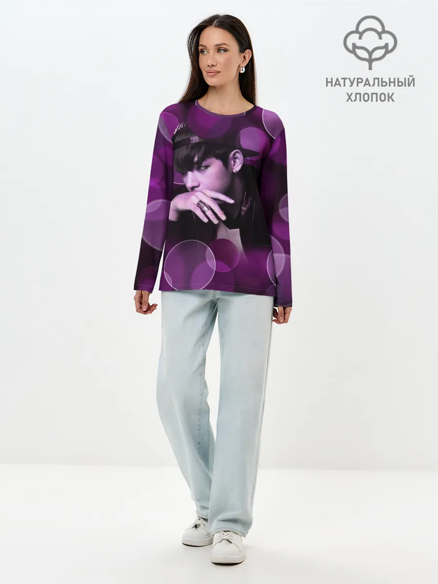 Лонгслив женский. Хлопок / BTS