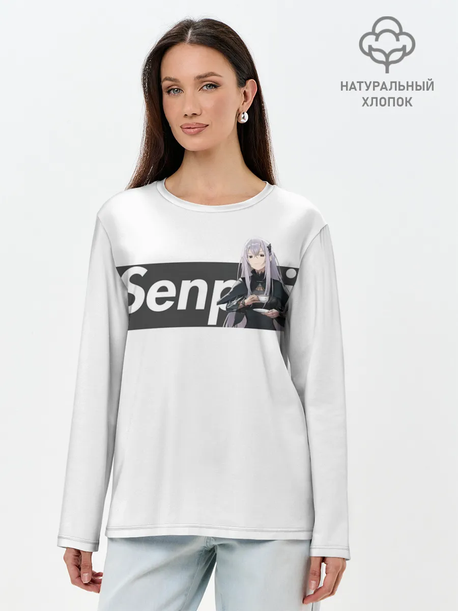 Лонгслив женский. Хлопок / Re:Zero