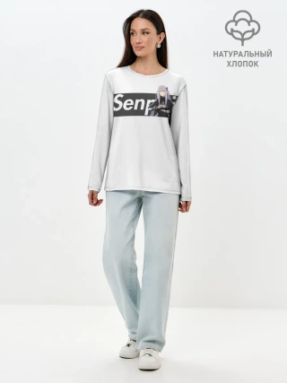 Лонгслив женский. Хлопок / Re:Zero