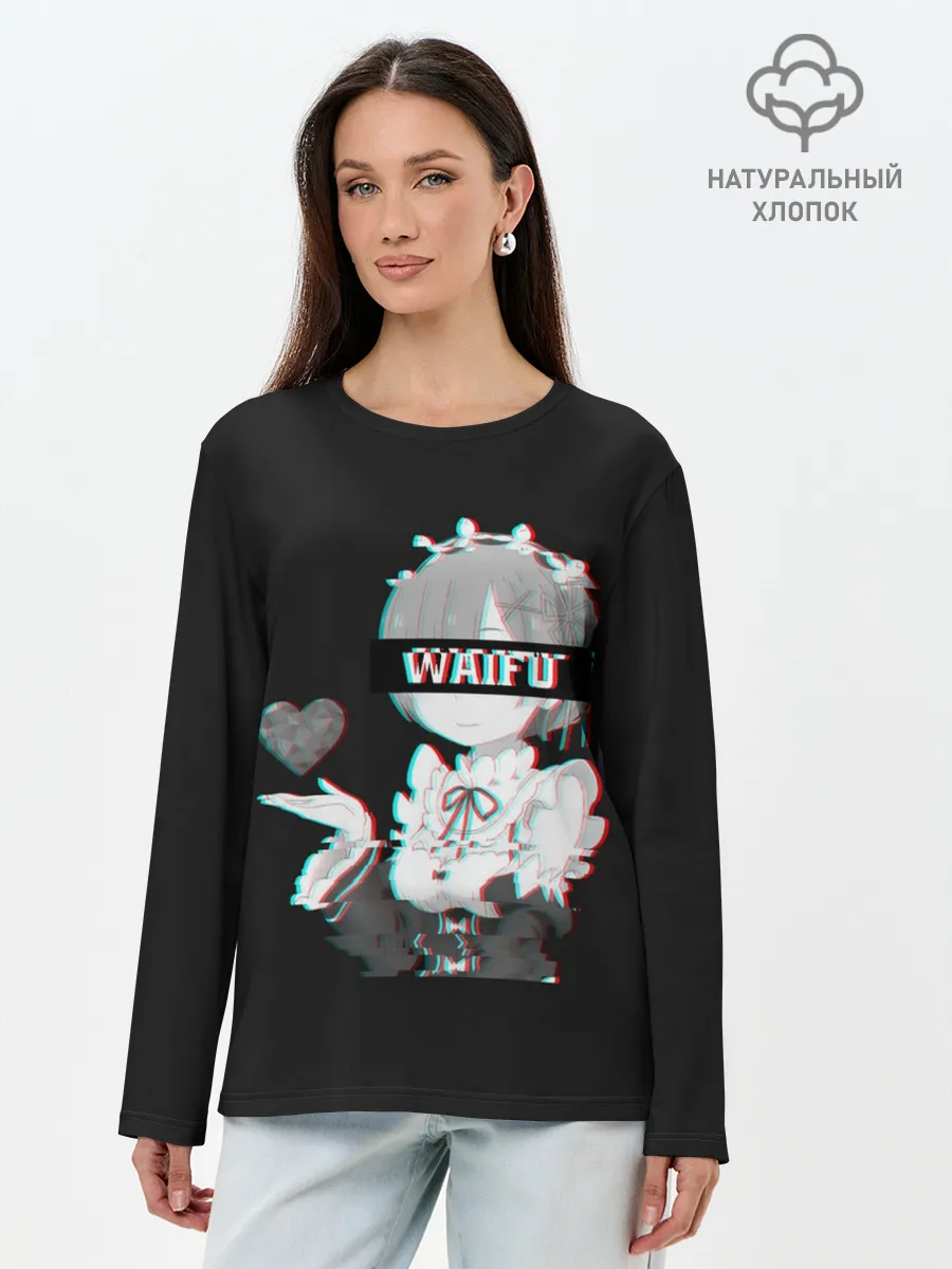 Лонгслив женский. Хлопок / Re:Zero