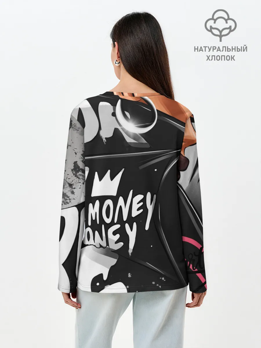 Лонгслив женский. Хлопок / Money, money
