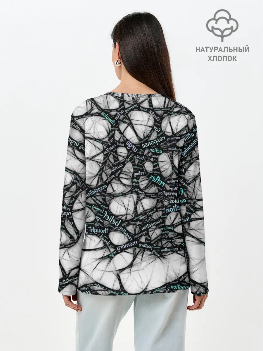 Лонгслив женский. Хлопок / NEIROLINK