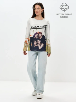 Лонгслив женский. Хлопок / BlackPink
