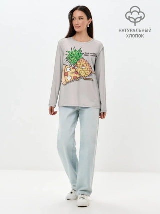 Лонгслив женский. Хлопок / No one needs to know