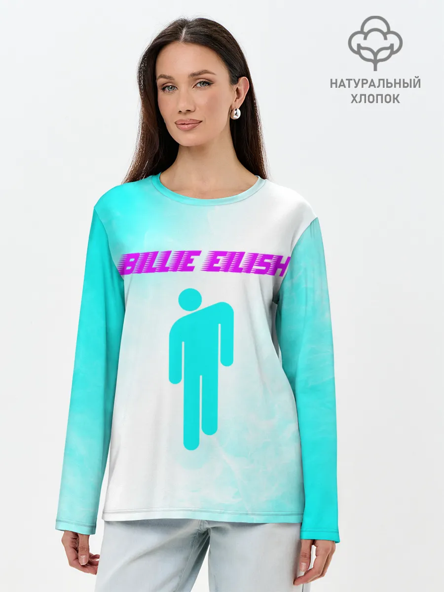 Лонгслив женский. Хлопок / BILLIE EILISH / БИЛЛИ АЙЛИШ